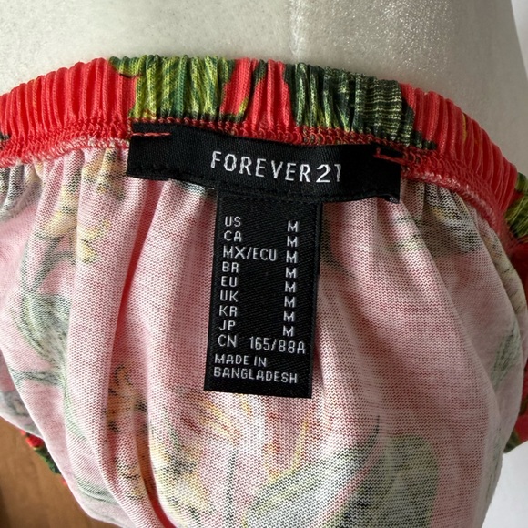 Forever 21 Floral Off the Shoulder Crop Top - Picture 3 of 5